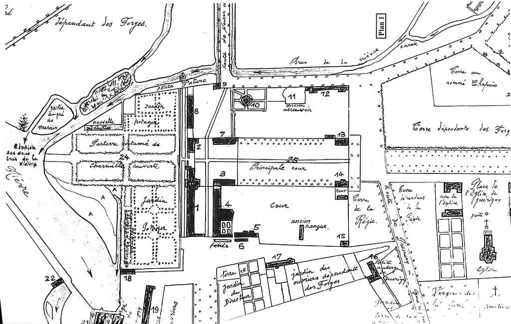 Plan du Château de La Chaussade